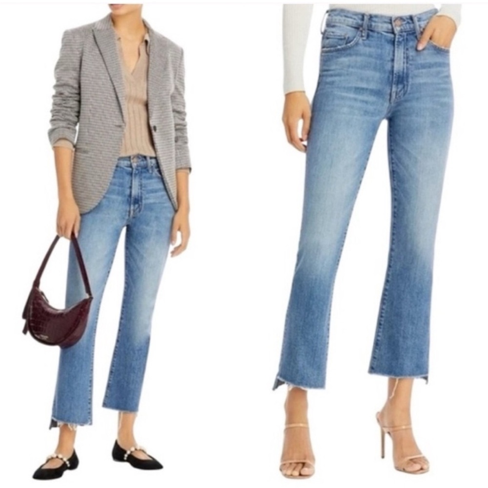 MOTHER The insider Crop Fray Jeans In Juicin Size 26